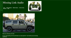 Desktop Screenshot of missinglinkaudio.com